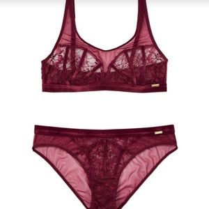 NWT Adore Me Floriane Bralette and Panty Set